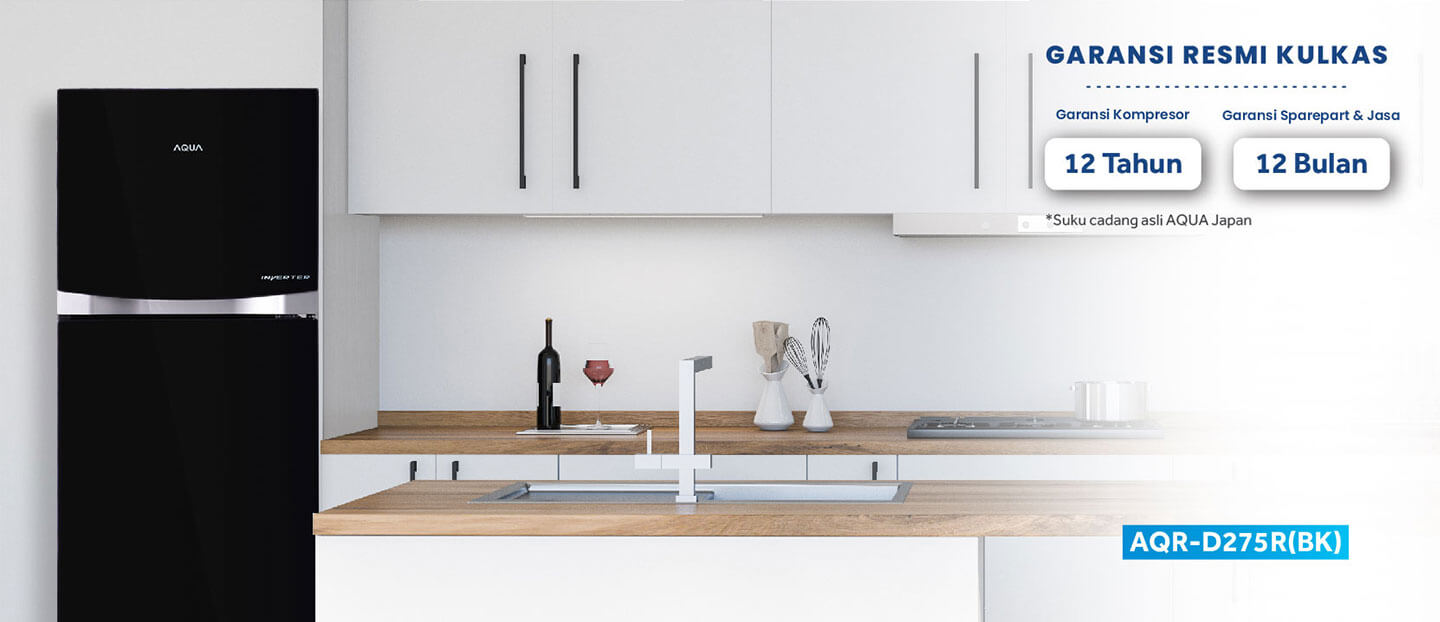 Kulkas AQR-D275R Garansi Kompressor 12 Tahun dan Garansi Sparepart & Jasa 12 Bulan