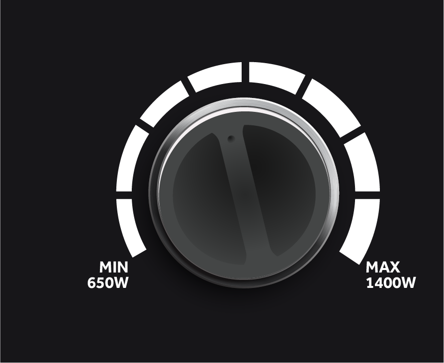 ADJUSTABLE POWER WATTAGE