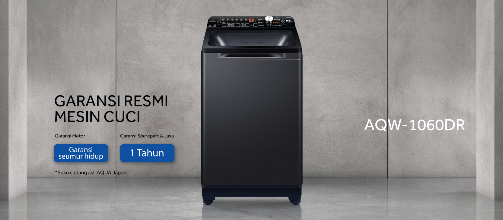 Mesin Cuci AQUA Elektronik AQW-1060DR