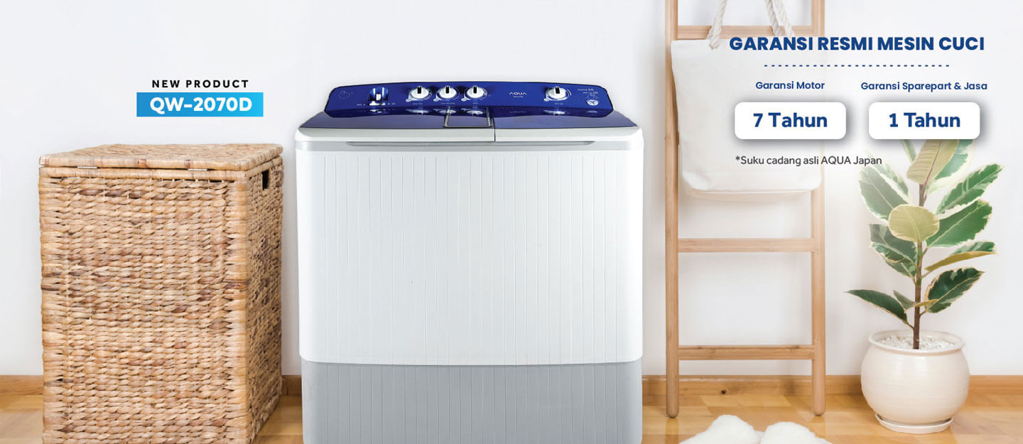 Mesin Cuci AQUA Elektronik QW-2070D